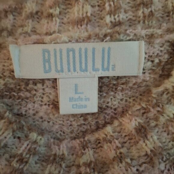 Bunulu Women's Vibrant Multicolor Crew Neck Floral Sweater - Picture 5 of 8